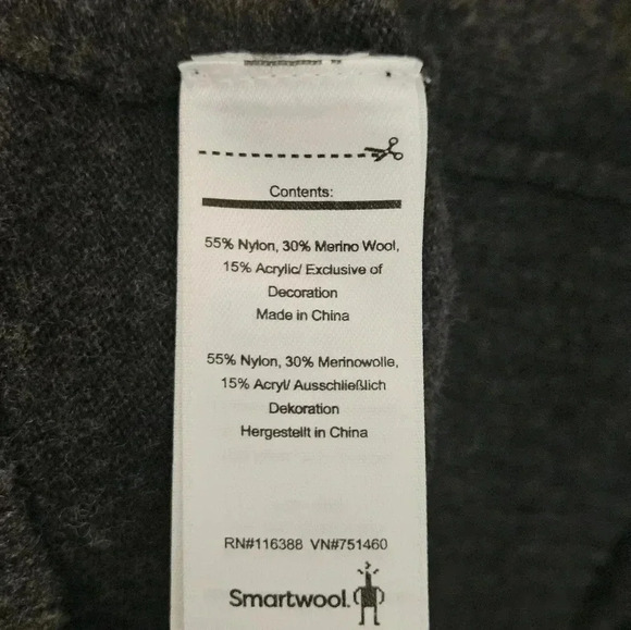 Smartwool 55% Cotton 30% Merino Wool 15% Acrylic EUC Size Small - Picture 6 of 7